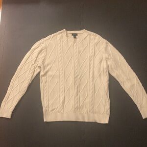 Woven Cable Knit Sweater